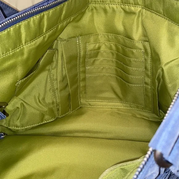 Baggallini blue quilted shoulder bag purse - Picture 8 of 8